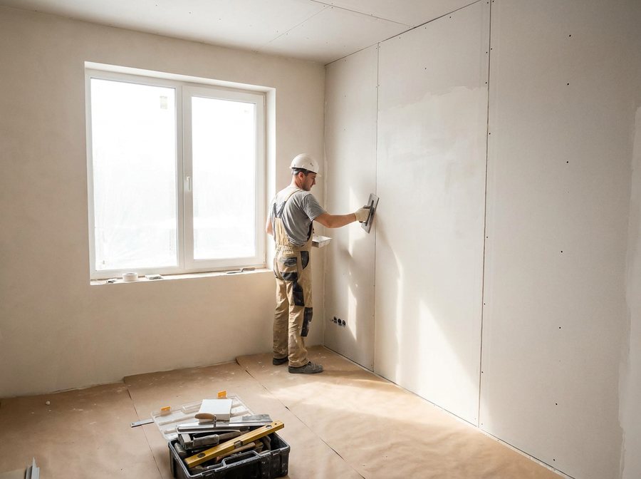 Binnenafwerking en gipsplaten
